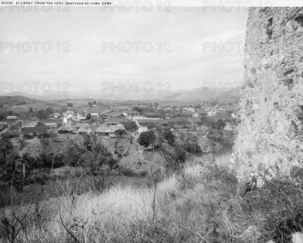 Caney from the fort, Santiago de Cuba, Cuba, El, 1901. Creator: Unknown.