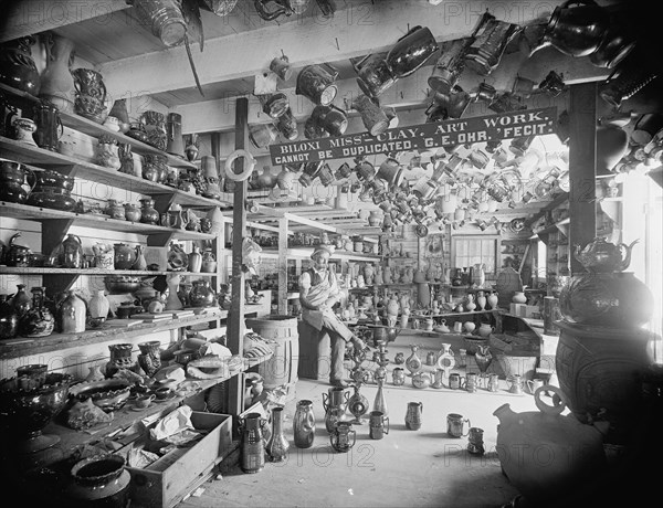 Interior of pottery, Biloxi, Miss., c1901. Creator: Unknown.