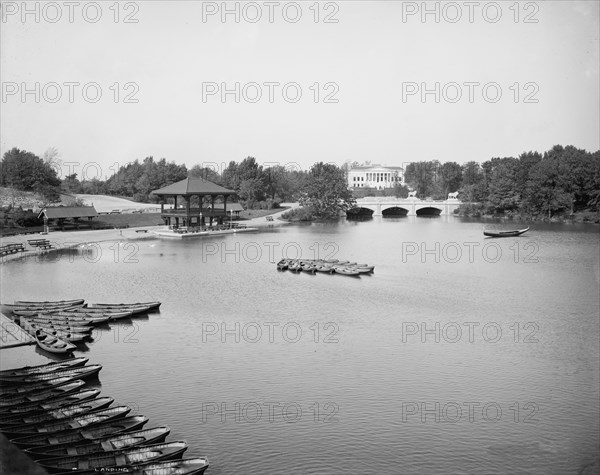 Boat landing, the park, Buffalo, N.Y., between 1900 and 1906. Creator: Unknown.