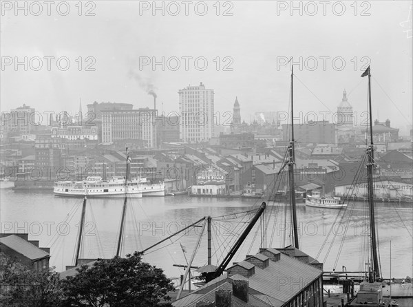 Baltimore, Md., from Federal Hall (i.e. Hill), between 1900 and 1906. Creator: Unknown.