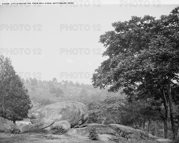 Little Round Top from Devil's Den, Gettysburg, Penn., between 1900 and 1906. Creator: Unknown.