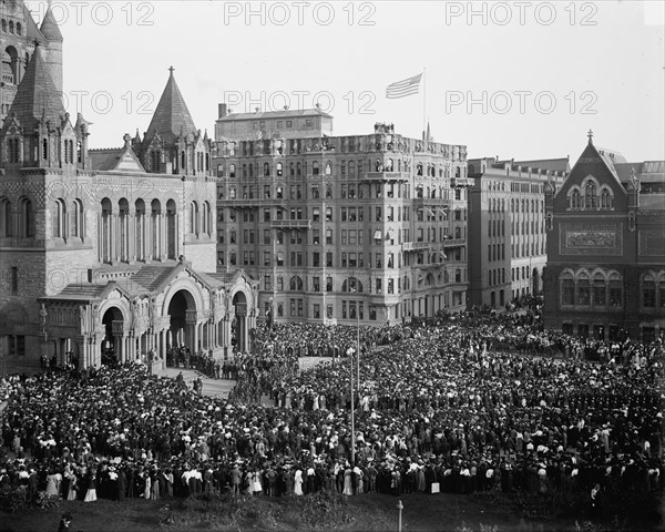 London Honorables entering Trinity Church, Boston, c1903. Creator: Unknown.