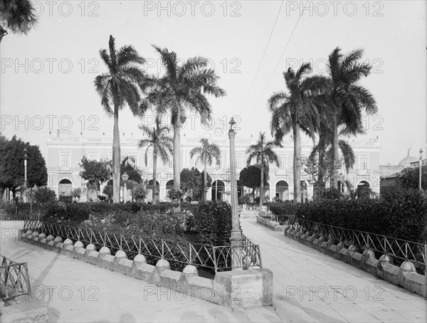 City Hall from the plaza, Matanzas, Cuba, c1904. Creator: Unknown.