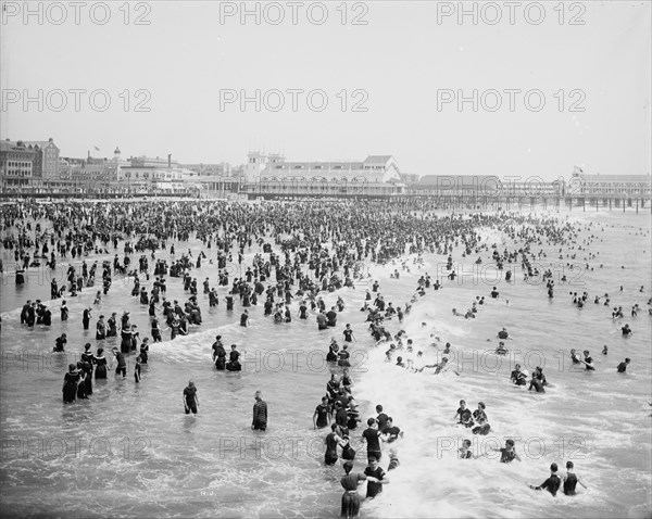 Beach, Atlantic City, N.J., The, c1904. Creator: Unknown.