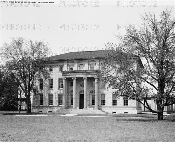 Hall of Languages, New York University, between 1900 and 1906. Creator: Unknown.