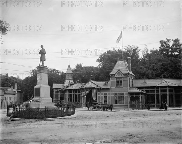 Entrance to Congress Spring Park, Saratoga, N.Y., c.(between 1900 and 1905). Creator: Unknown.