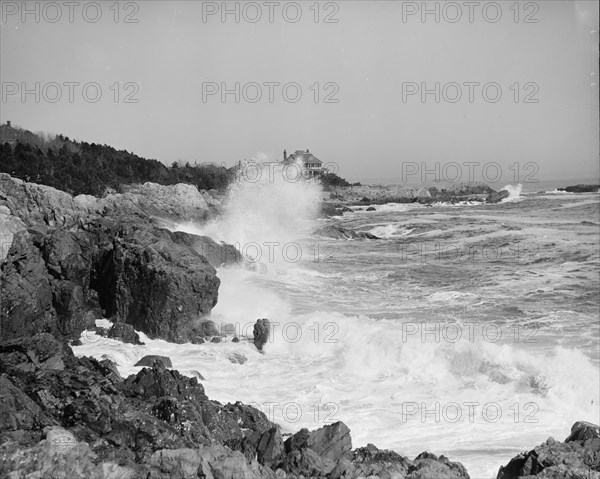 Surf at Marblehead Neck, Mass., c1905. Creator: Unknown.