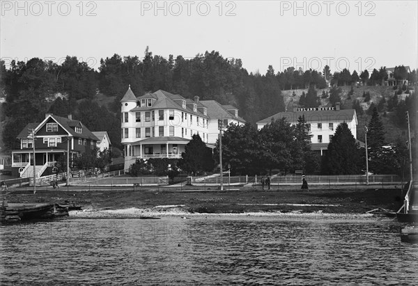 Island House from the lake, Mackinac, c1905. Creator: Unknown.