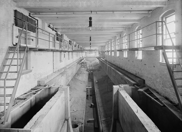 Naval tank, Engineering Building, University of Michigan, c1905. Creator: Unknown.