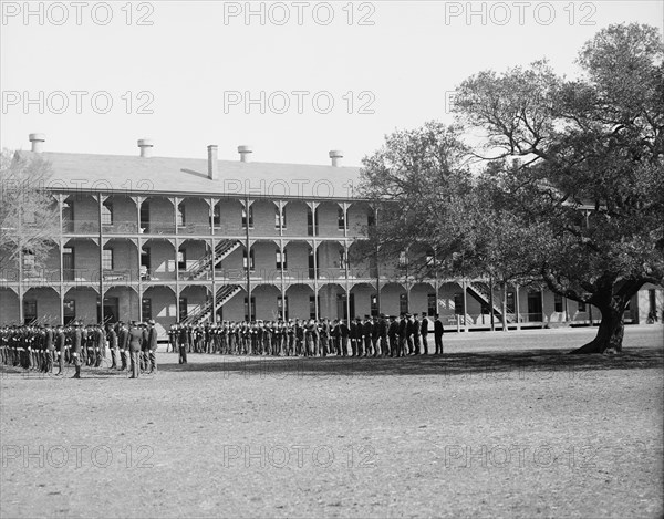 Inspection day, Fort Monroe, Old Point Comfort, Va., c1905. Creator: Unknown.