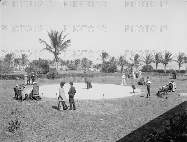 Clock golf at the Royal Palm [Hotel], Miami, Fla., c1905. Creator: Unknown.