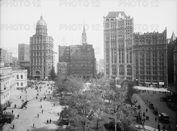 Newspaper Row, [Park Row], New York, c1905. Creator: Unknown.