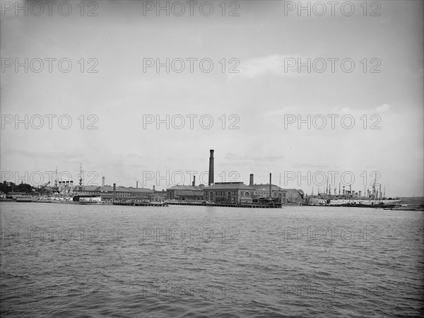 Charlestown Navy Yard, Boston, Mass., c1905. Creator: Unknown.