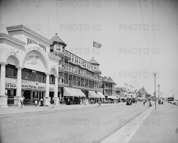 Along the boulevard, Revere Beach, Mass., c1905. Creator: Unknown.