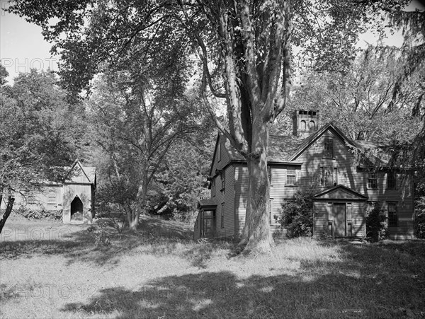 Alcott house [Orchard House] and School of Philosophy, Concord, Mass., between 1900 and 1906. Creator: Unknown.