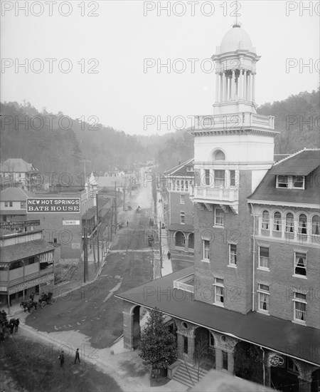 Happy Hollow from Central Avenue, Hot Springs, Ark., c1906. Creator: Unknown.