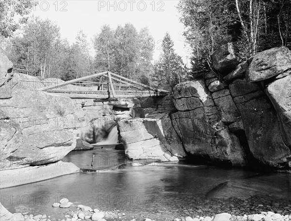 Upper falls of the Ammonoosuc, White Mts., N.H., c1906. Creator: Unknown.