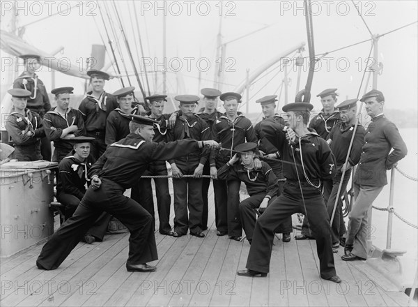 U.S.S. Atlanta, sword exercise, between 1886 and 1901. Creator: Unknown.