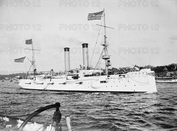 U.S.S. Chicago, Dewey Naval Parade, 1899 Sept 29. Creator: Unknown.