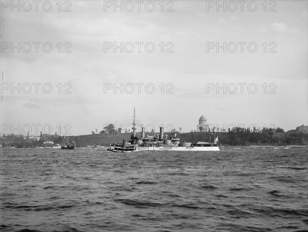 U.S.S. Massachusetts, Dewey Naval Parade, 1899. Creator: Unknown.