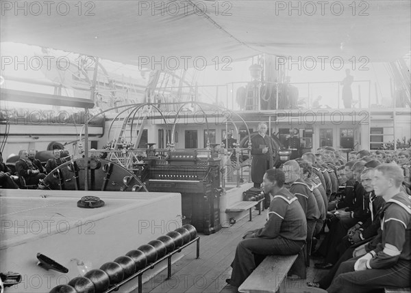 U.S.S. Richmond, church services, between 1890 and 1901. Creator: Unknown.