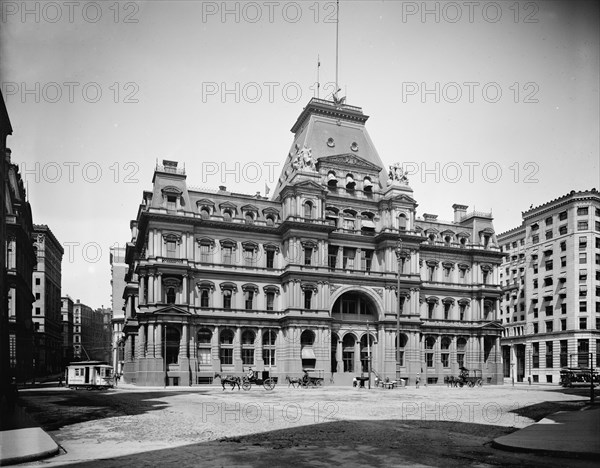 Post Office Square, Boston, Mass., between 1900 and 1920. Creator: Unknown.