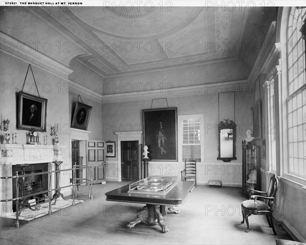 The Banquet hall at Mt. Vernon, between 1900 and 1920. Creator: Unknown.