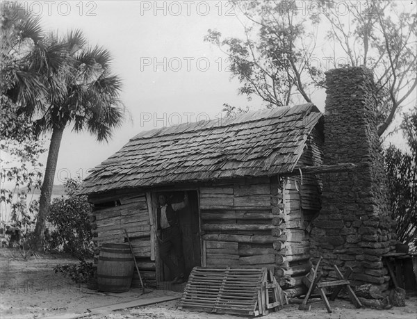 Old cabin at Turkey Creek, between 1880 and 1899. Creator: Unknown.