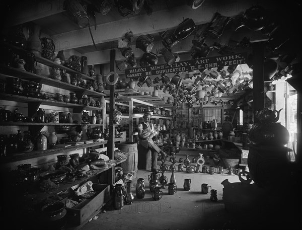 Interior of the pottery, Biloxi, Miss., c1901. Creator: Unknown.