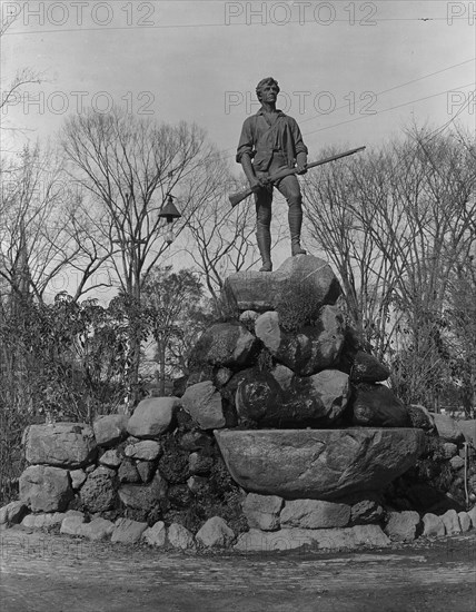 Statue of Capt. Parker, Lexington, Mass., c1902. Creator: Unknown.