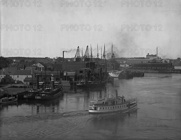 Coal wharves, Portsmouth, N.H., c1907. Creator: Unknown.