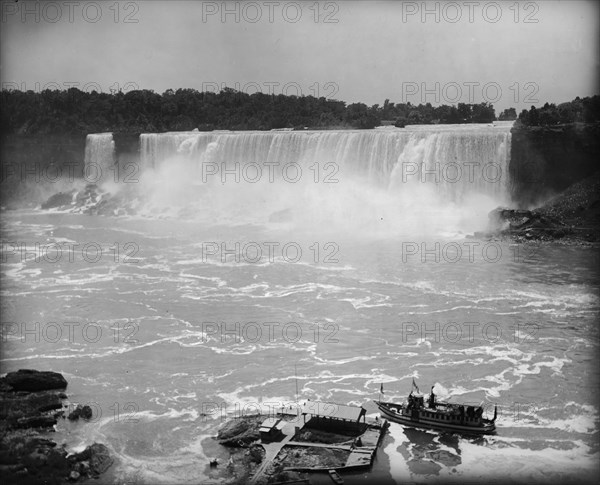 Niagara Falls and the Maid of the Mist, between 1890 and 1910. Creator: Unknown.