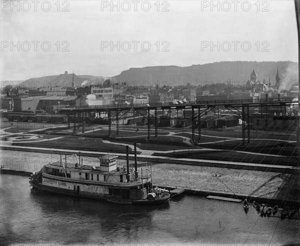 Winona from the bridge, c1898. Creator: Unknown.