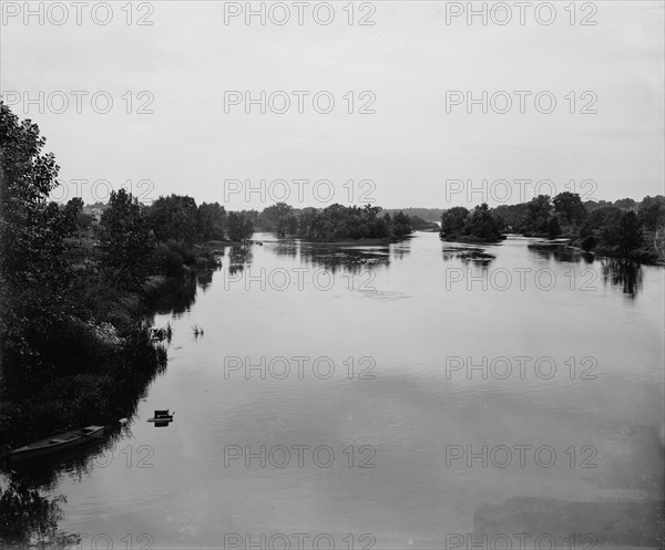 Fox River looking down from Batavia, between 1880 and 1899. Creator: Unknown.