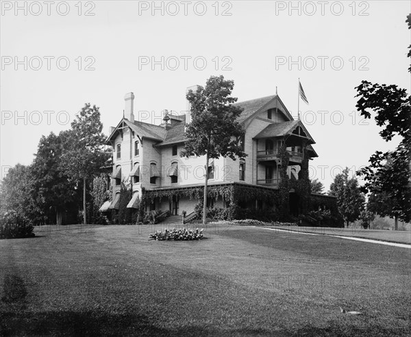 Lake Geneva, residence of Mr. L.Z. Leiter or Lieter, between 1880 and 1899. Creator: Unknown.