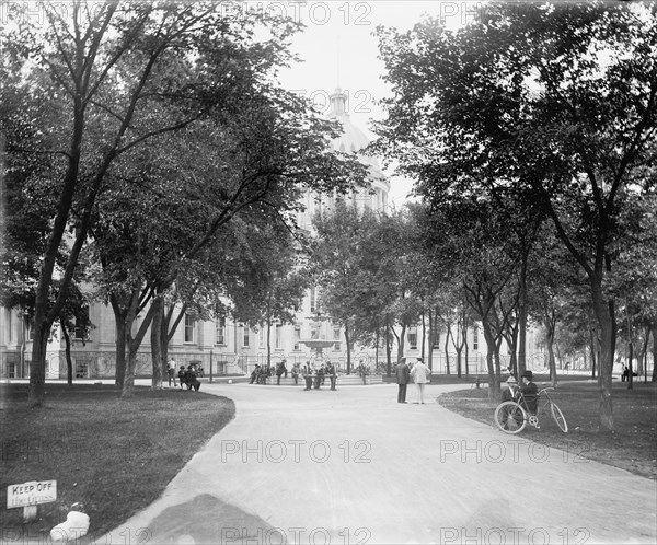Madison, Wis., in Capitol Park, c1898. Creator: Unknown.