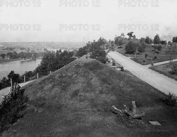 St. Paul, Minn. from the Indian mounds, between 1880 and 1899. Creator: Unknown.