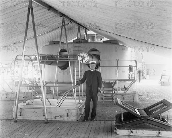 U.S.S. Iowa, Capt. Evans, 1898. Creator: William H. Jackson.