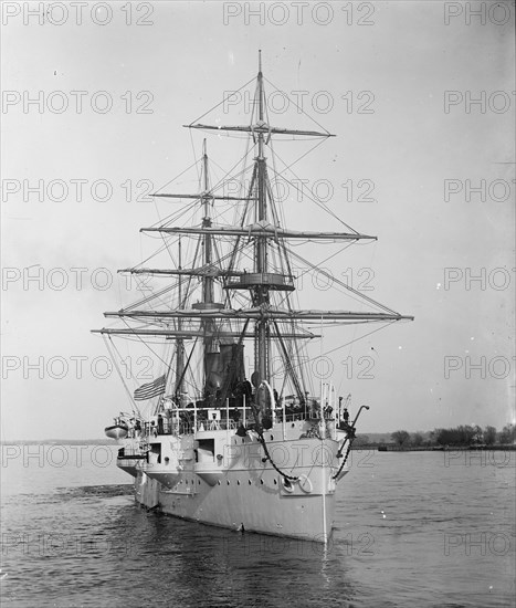 U.S.S. Newark, c1891. Creator: William H. Jackson.