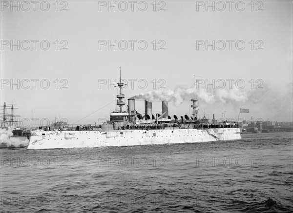 U.S.S. New York, c1893. Creator: William H. Jackson.