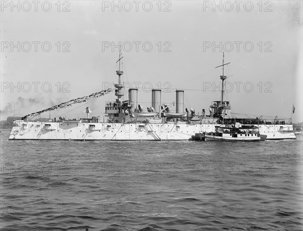 U.S.S. New York, between 1893 and 1901. Creator: William H. Jackson.