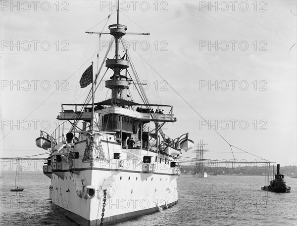 U.S.S. New York, c1894. Creator: William H. Jackson.