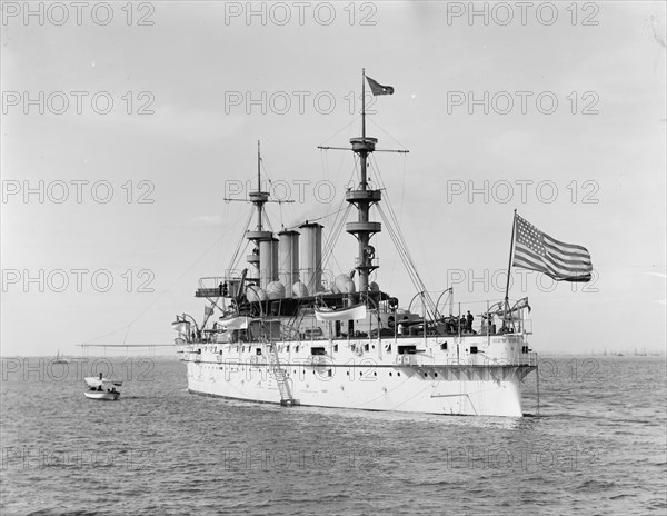 U.S.S. New York, c1894. Creator: William H. Jackson.