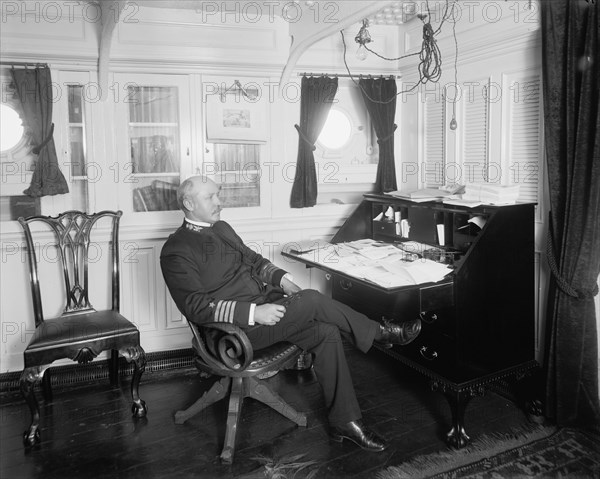 U.S.S. New York, Capt. Chadwick, between 1893 and 1901. Creator: William H. Jackson.