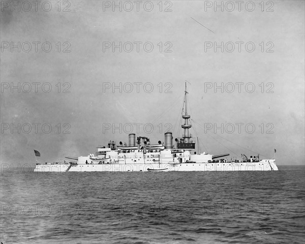 U.S.S. Oregon, between 1896 and 1901. Creator: William H. Jackson.