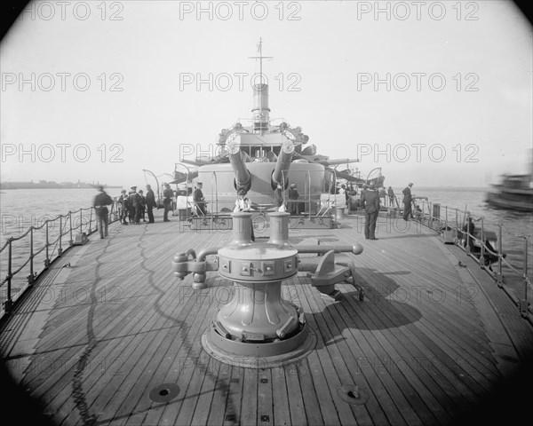 U.S.S. Oregon, quarter deck, between 1896 and 1901. Creator: William H. Jackson.