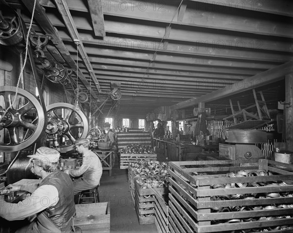 Glazier Stove Company, tank room, Chelsea, Mich., between 1900 and 1910. Creator: William H. Jackson.