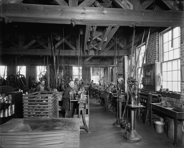 Glazier Stove Company, machine room, Chelsea, Mich., between 1900 and 1910. Creator: William H. Jackson.