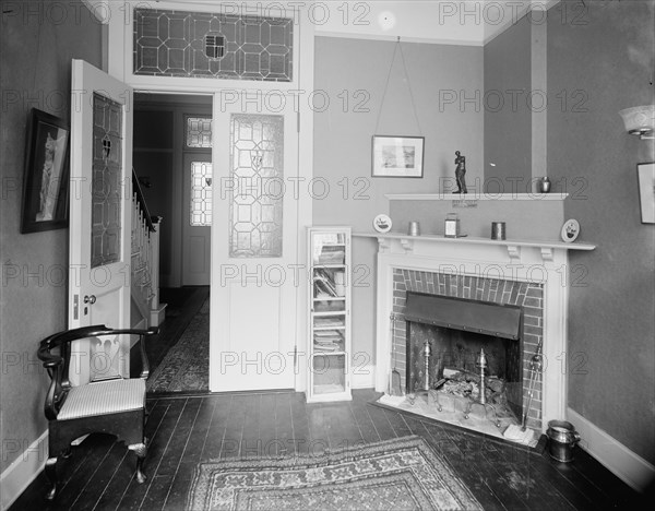 Reception room, probably in a clubhouse, New York City, between 1900 and 1910. Creator: William H. Jackson.