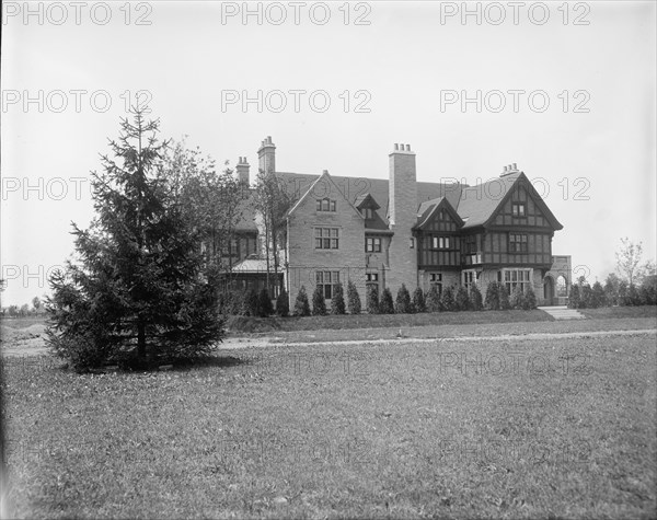 Edward C. Walker residence, Walkerville, Ont., between 1906 and 1915. Creator: William H. Jackson.